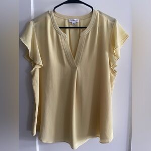 Yellow Calvin Klein Blouse